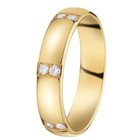 Or jaune, rose & Diamant créatives - 4,5