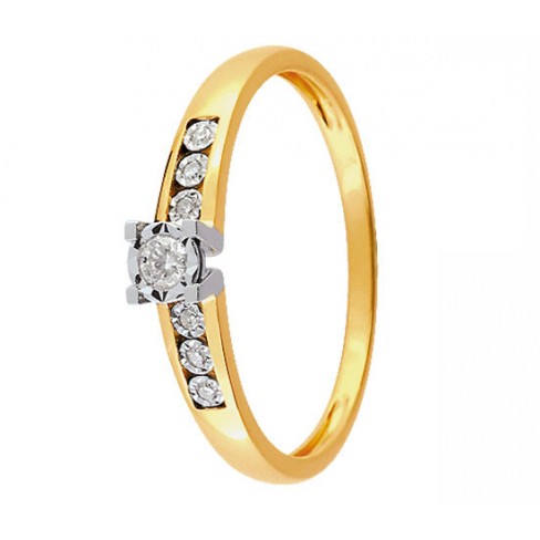 Bague solitaire Diamant  2 Ors 750 - 11785100B -Boutique Alliance