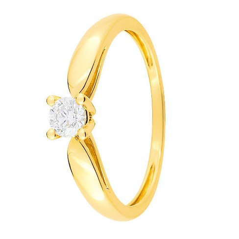 Bague solitaire Diamant Or jaune 750 - 11785104J - Boutique Alliance Bague solitaire Diamant Or jaune 750 - 11785104J - Boutique Alliance
