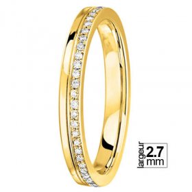 Alliance Diamant femme - Alliance de mariage Or...