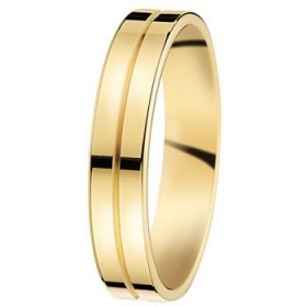 Alliance homme Or - Alliance de mariage en Or jaune - 07031462J