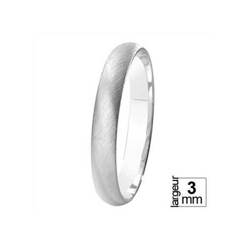 Alliance En Argent Massif 850‰ - Demi Jonc Largeur 8mm - Taille 51 - Occasion Excellent état