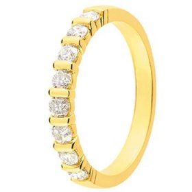 Alliance Or jaune Diamant - 0,50 ct