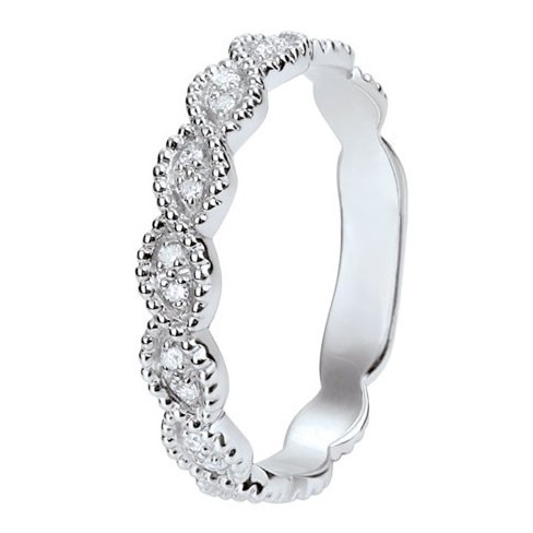 Alliance de mariage Or blanc 750 Diamant - 11775081G - Boutique Alliance