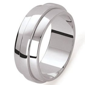 Alliance Or blanc homme - 8,5