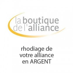 Rhodiage de votre alliance Argent