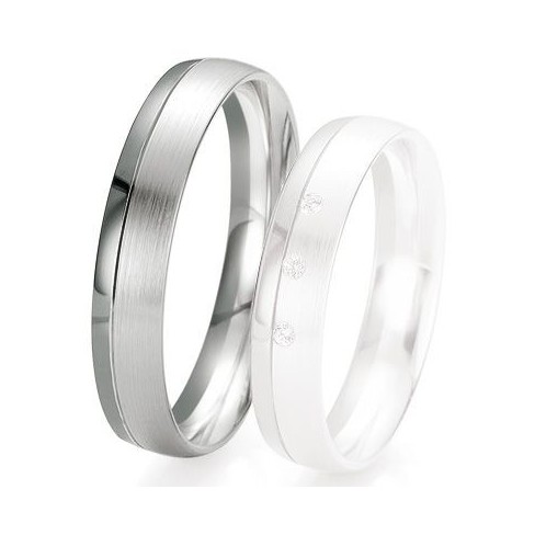 Alliance de mariage Breuning - Or gris 4.5mm - 1303418045G Alliance de mariage Breuning - Or gris 4.5mm - 1303418045G