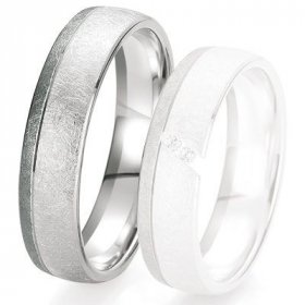 Alliance de mariage Breuning - Or gris 5.5 mm - 1303418855G