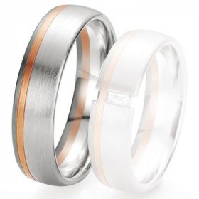 Alliance de mariage Breuning - 2 ors OG/OR 6.0mm - 1303419060B