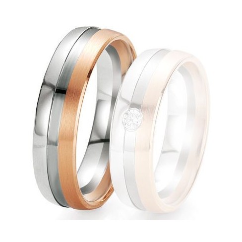 Alliance de mariage Breuning - 2 ors OG/OR 6.0 mm - 1303419260B Alliance de mariage Breuning - 2 ors OG/OR 6.0 mm - 1303419260B