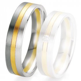 Alliance de mariage Breuning - 2 ors OG/OJ 5.5 mm - 1303420255B