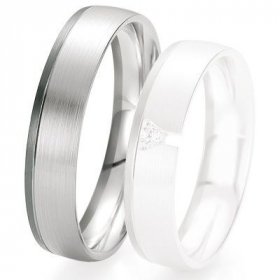 Alliance de mariage Breuning - Or gris 5.0 mm - 1303420650G
