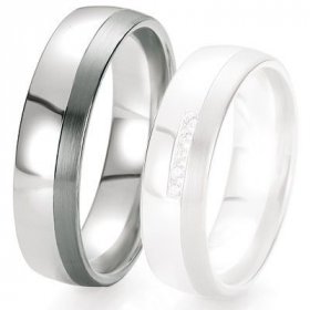 Alliance de mariage Breuning - Or gris 6.0 mm - 1303421060G