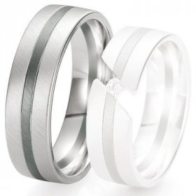 Alliance de mariage Breuning - Or gris 6.5 mm - 1303421265G