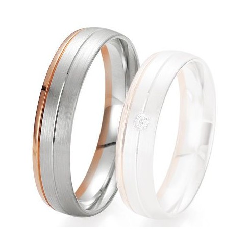 Alliance de mariage Breuning - 2 ors OG/OR 5.0 mm - 1303422050B Alliance de mariage Breuning - 2 ors OG/OR 5.0 mm - 1303422050B
