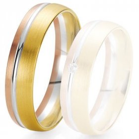 Alliance de mariage Breuning - 3 ors 5.5 mm - 1303422255T