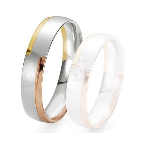 Alliance de mariage Breuning - 3 ors 5.0 mm - 1303422650T Alliance de mariage Breuning - 3 ors 5.0 mm - 1303422650T