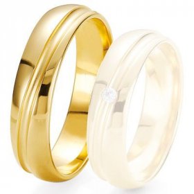 Alliance de mariage Breuning - Or jaune 5.5 mm - 1303423855J