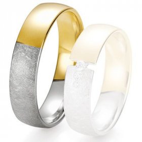 Alliance de mariage Breuning - 2 ors OG/OJ 5.5 mm - 1303425455B