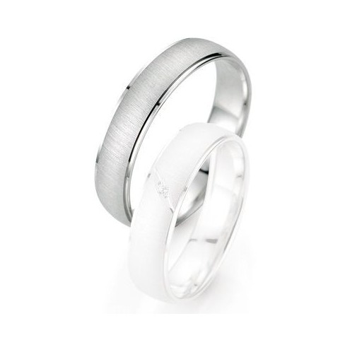 Alliance de mariage Breuning - Or gris 5.0mm - 1303402650G Alliance de mariage Breuning - Or gris 5.0mm - 1303402650G