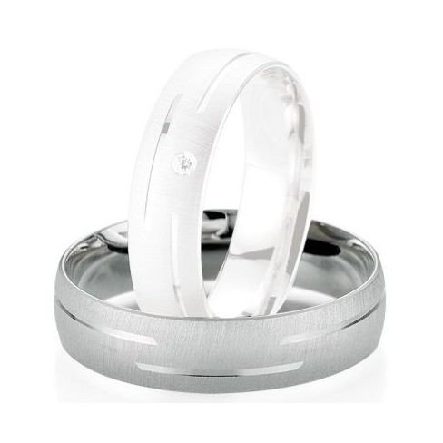 Alliance de mariage Breuning - Or gris 5.5mm1303404255G Alliance de mariage Breuning - Or gris 5.5mm1303404255G
