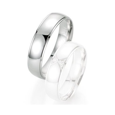 Alliance de mariage Breuning - Or gris 5.5mm - 1303404655G Alliance de mariage Breuning - Or gris 5.5mm - 1303404655G