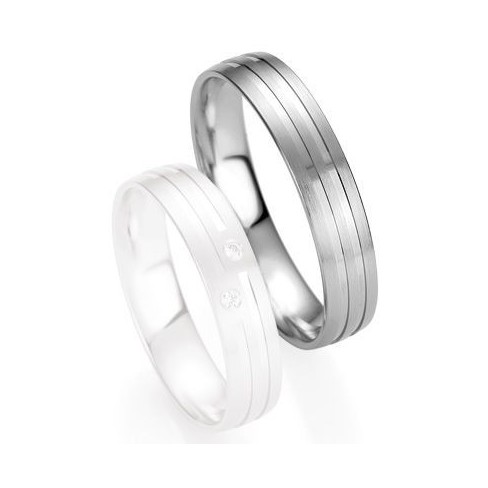 Alliance de mariage Breuning - Or gris 4.5mm1303409045G Alliance de mariage Breuning - Or gris 4.5mm1303409045G