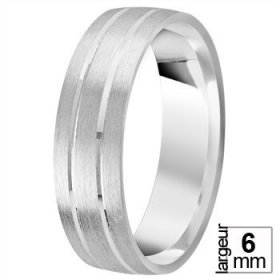 Alliance Argent homme - 6,0