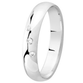 Alliance Argent femme - 4,0