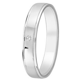 Alliance Argent femme - 4,0