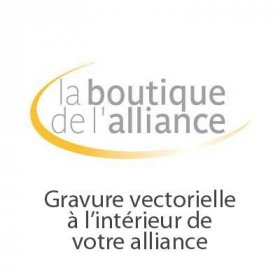 Gravure vectorielle intérieur alliance