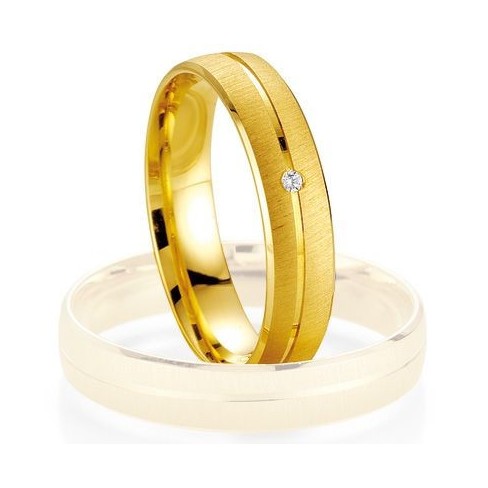 Alliance de mariage BREUNING Or jaune + Diamant - 13774467J - Boutique Alliance Alliance de mariage BREUNING Or jaune + Diamant - 13774467J - Boutique Alliance