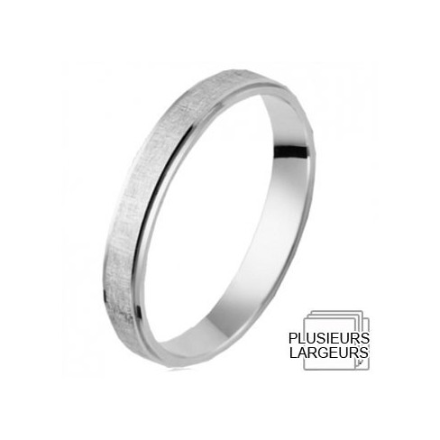Alliance de mariage Or blanc Alliance de mariage Or blanc