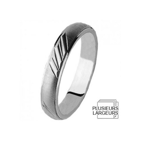 Alliance de mariage Or blanc Alliance de mariage Or blanc