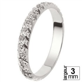 Alliance de mariage Or blanc