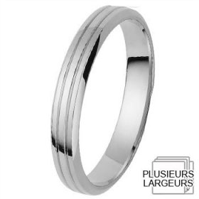 Alliance homme pas cher - Alliance de mariage Or blanc