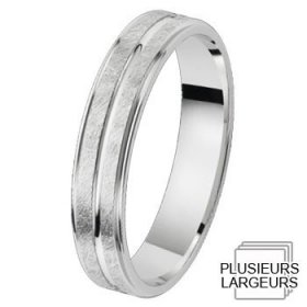 Alliance homme pas cher - Alliance de mariage Or blanc