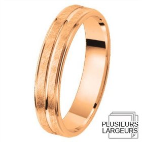 Alliance de mariage Or rose