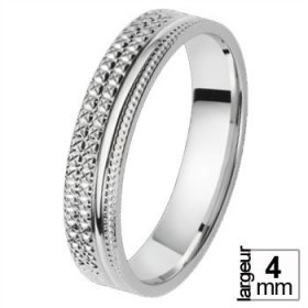 Alliance de mariage Or blanc