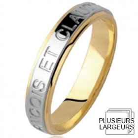 Alliance femme originale - Alliance de mariage 2 Ors