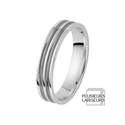 Alliance de mariage Or blanc Alliance de mariage Or blanc