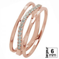 Alliance de mariage Or rose 750 Diamant