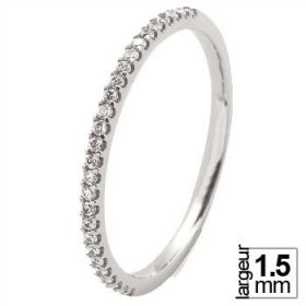 Alliance femme Diamant - Alliance de mariage Or...