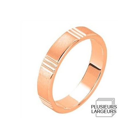 Alliance de mariage Or rose 750 Alliance de mariage Or rose 750