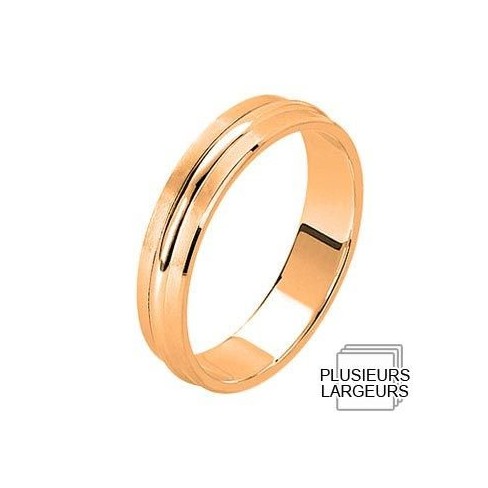 Alliance de mariage Or rose 750 Alliance de mariage Or rose 750