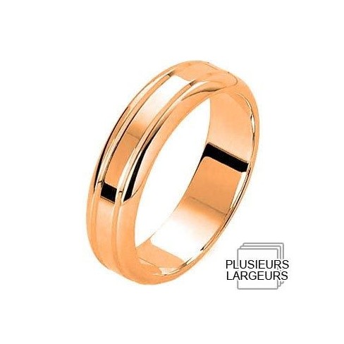Alliance de mariage Or rose 750 Alliance de mariage Or rose 750