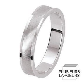 Alliance homme - Alliance de mariage Platine 