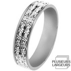 Alliance femme - Alliance de Mariage Or blanc