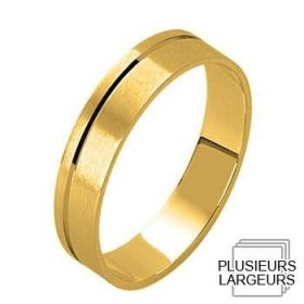 Les motifs lignes - Alliance de mariage Or jaune