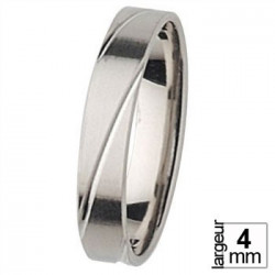 Alliance de mariage Homme en Platine tout confort - Boutique Alliance